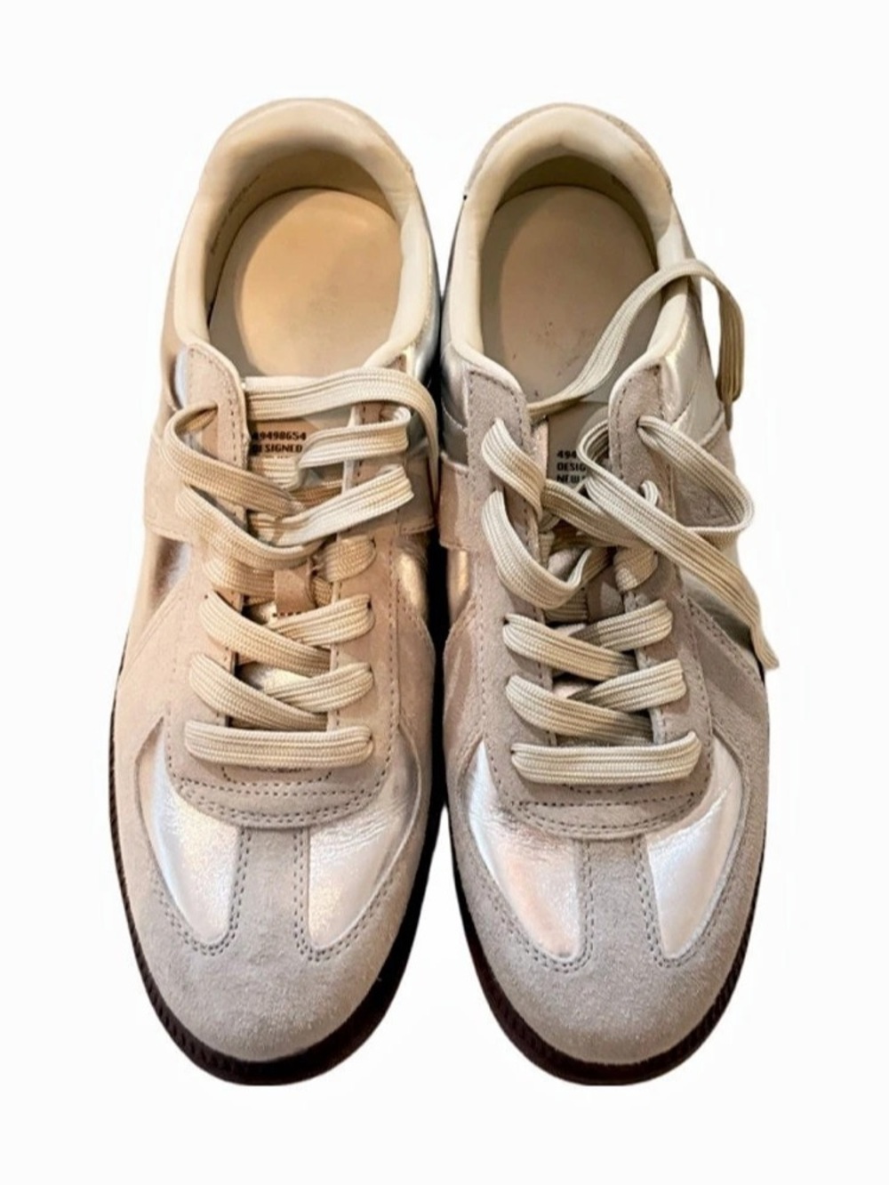 New Balance 574 Women's Sneakers in Cream & Brown Like New